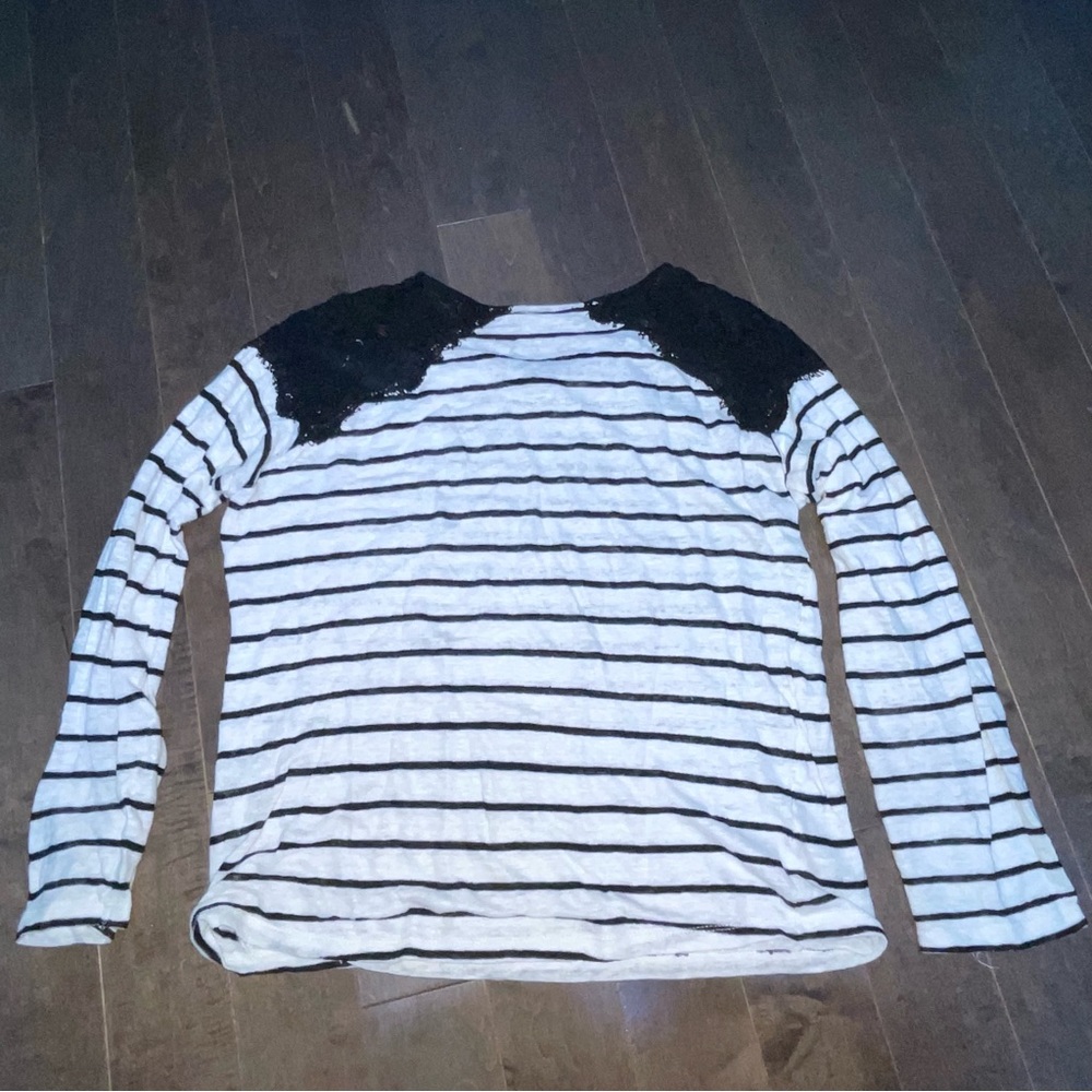 Zara Striped Sweater with Lace details - Picture 5 of 10